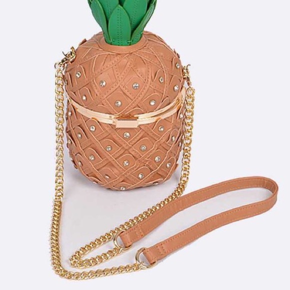 High Quality Key West By The Pool 3d Pineapple Bag Clutch Crossbody - Picture 10 of 13
